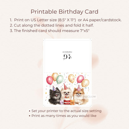 adorable pomeranian birthday greeting
dog-themed printable card pomeranian
happy birthday card with pomeranian dogs
three cute pomeranians digital card
puppy birthday card pomeranian theme