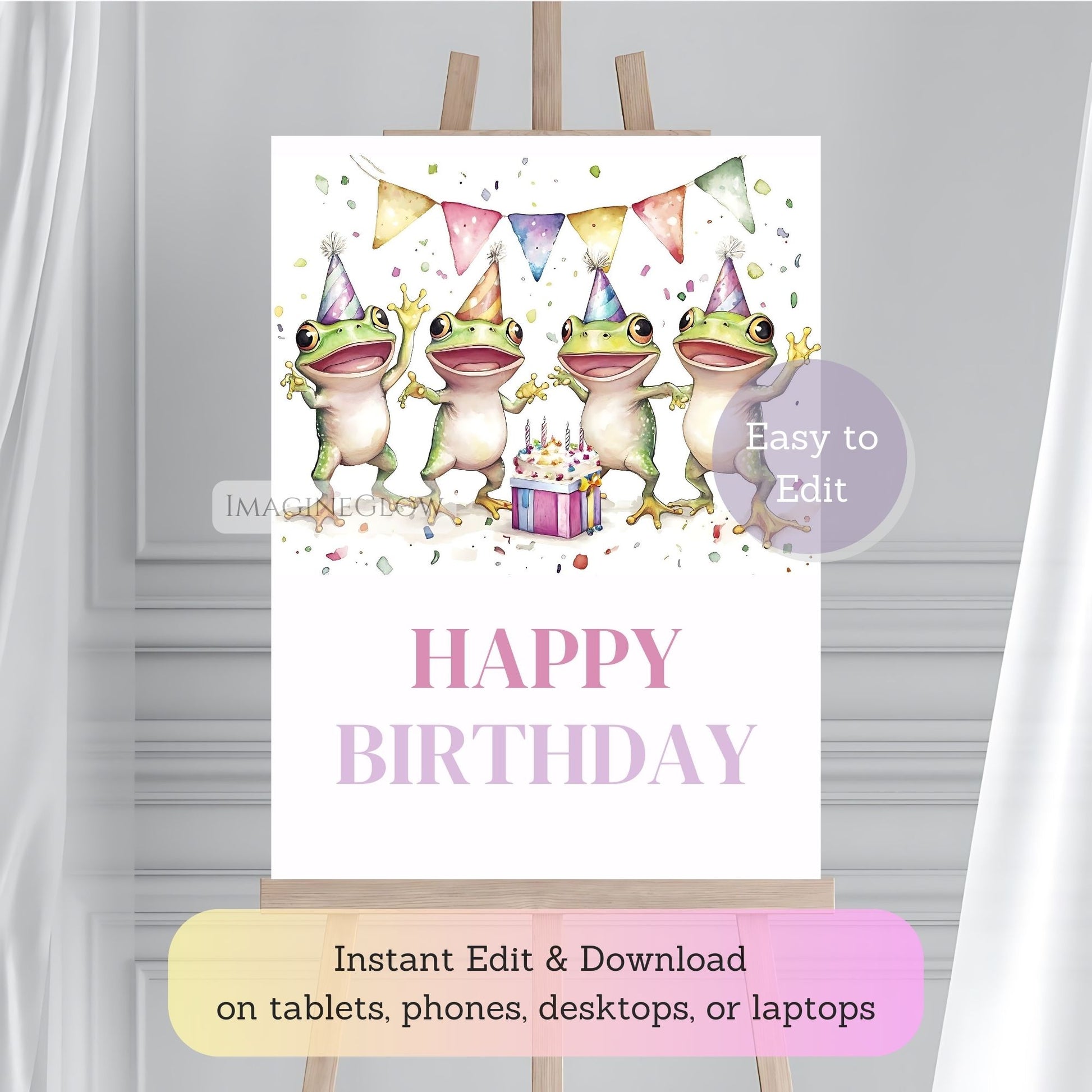 animal theme birthday decoration
kids frog party welcome sign
printable pond birthday poster
