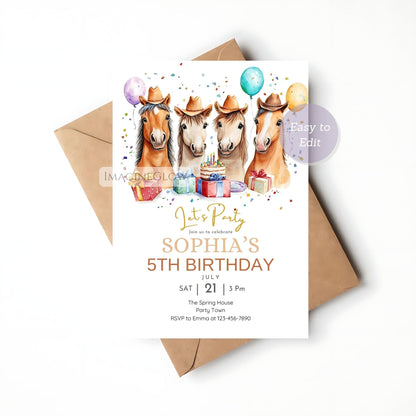 ranch celebration birthday card
