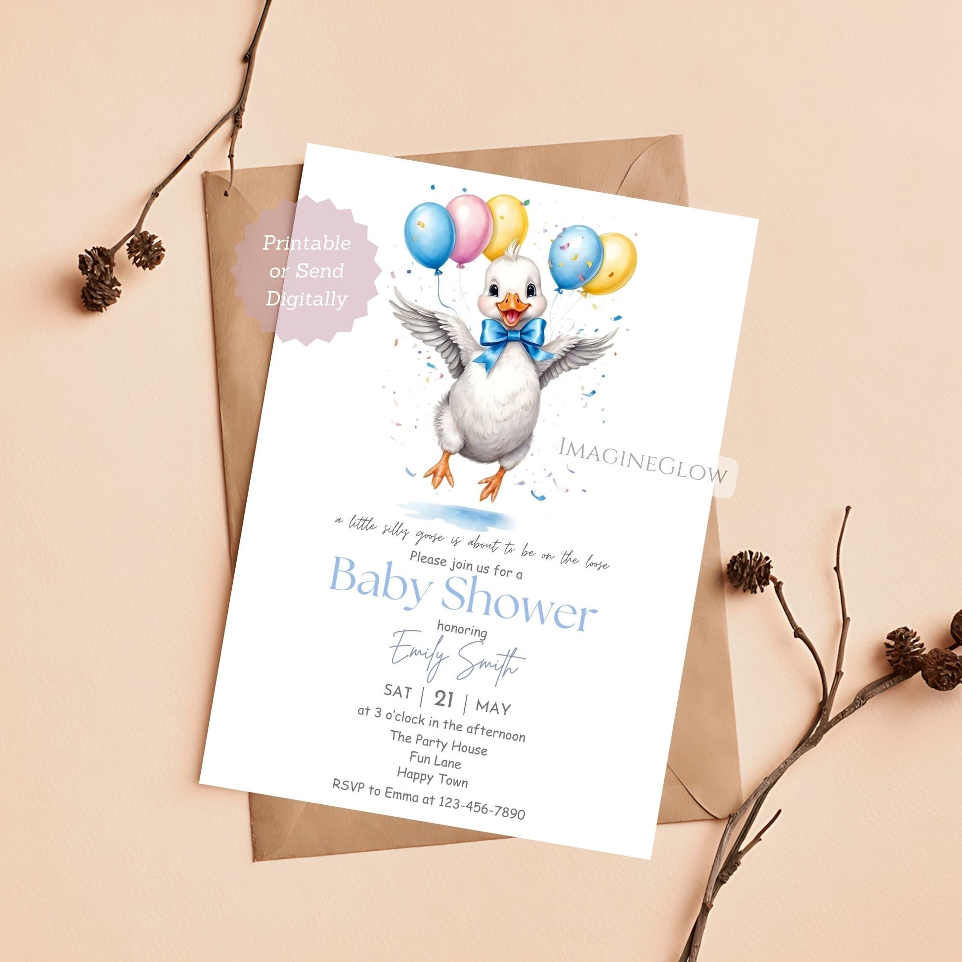 customizable vintage farm animal baby shower invite
