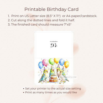 colorful budgerigar birthday card
birthday card with parakeet
birthday card bird theme
animal birthday card budgerigar
digital budgerigar birthday card