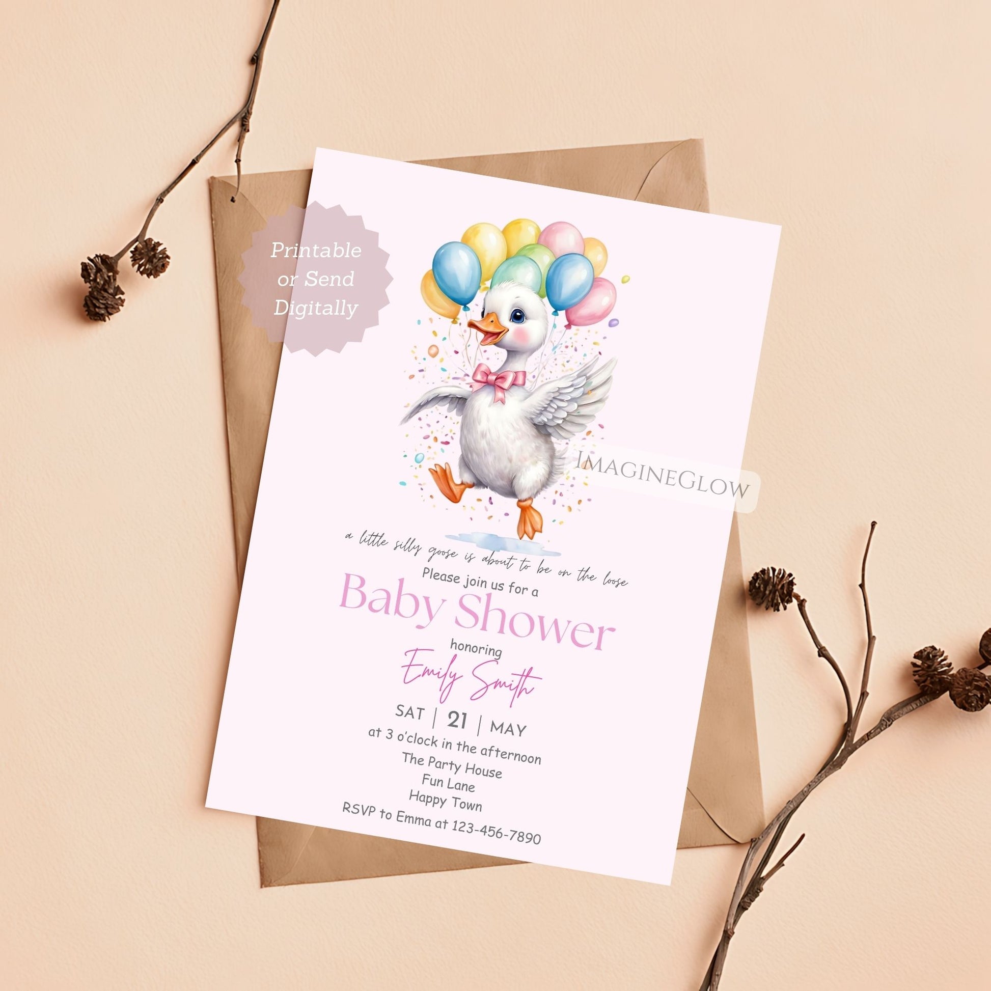 vintage barnyard baby shower card pink soft pastel pink baby shower invitation

