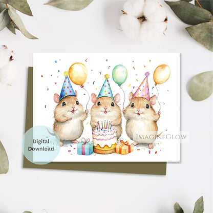 field vole birthday card
woodland animal birthday greeting
printable field vole card
nature lover birthday card
