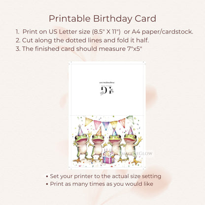 birthday card with frog design
nature themed frog birthday card
frog birthday card for kids
frog birthday card for adults