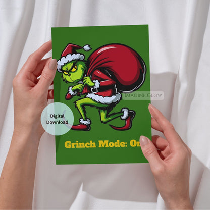 grinch themed holiday card collection
