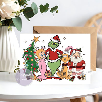 grinch christmas card printable
funny grinchmas greeting card
