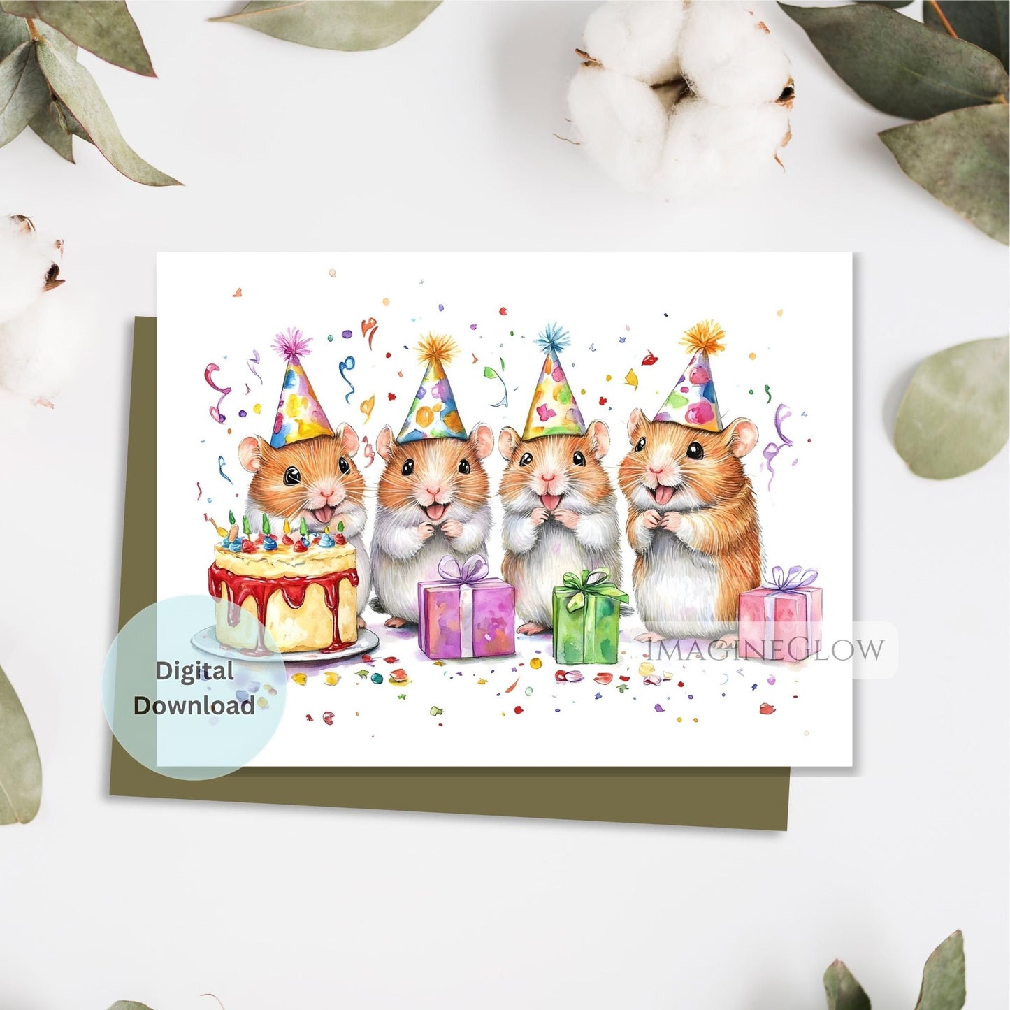 hamster birthday card printable
digital hamster greeting card
