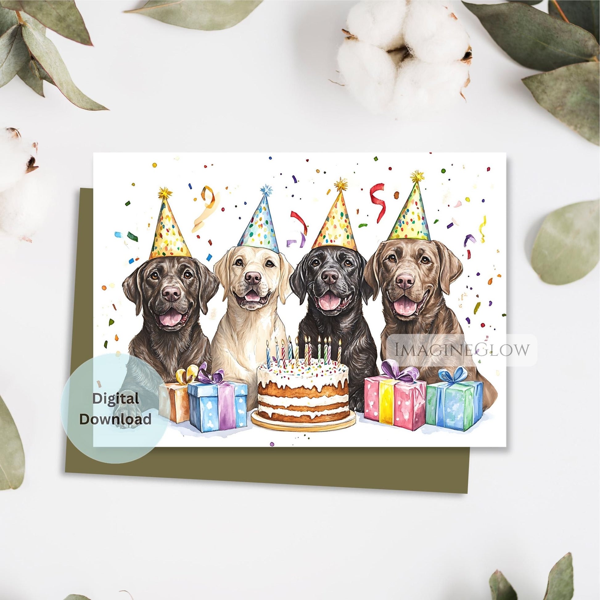funny dog card for labrador fans
