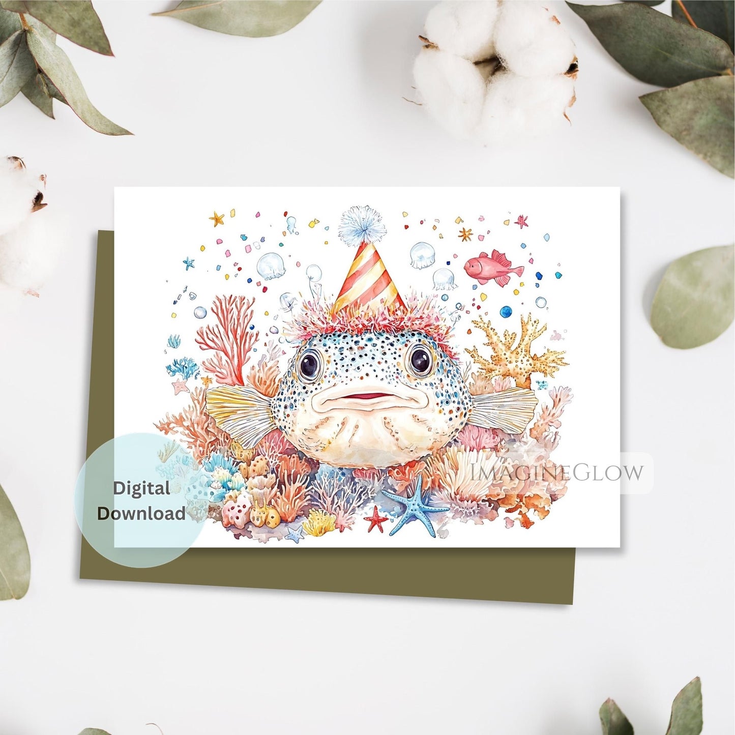 fun birthday greeting
kids birthday card
marine life birthday card
printable birthday card
