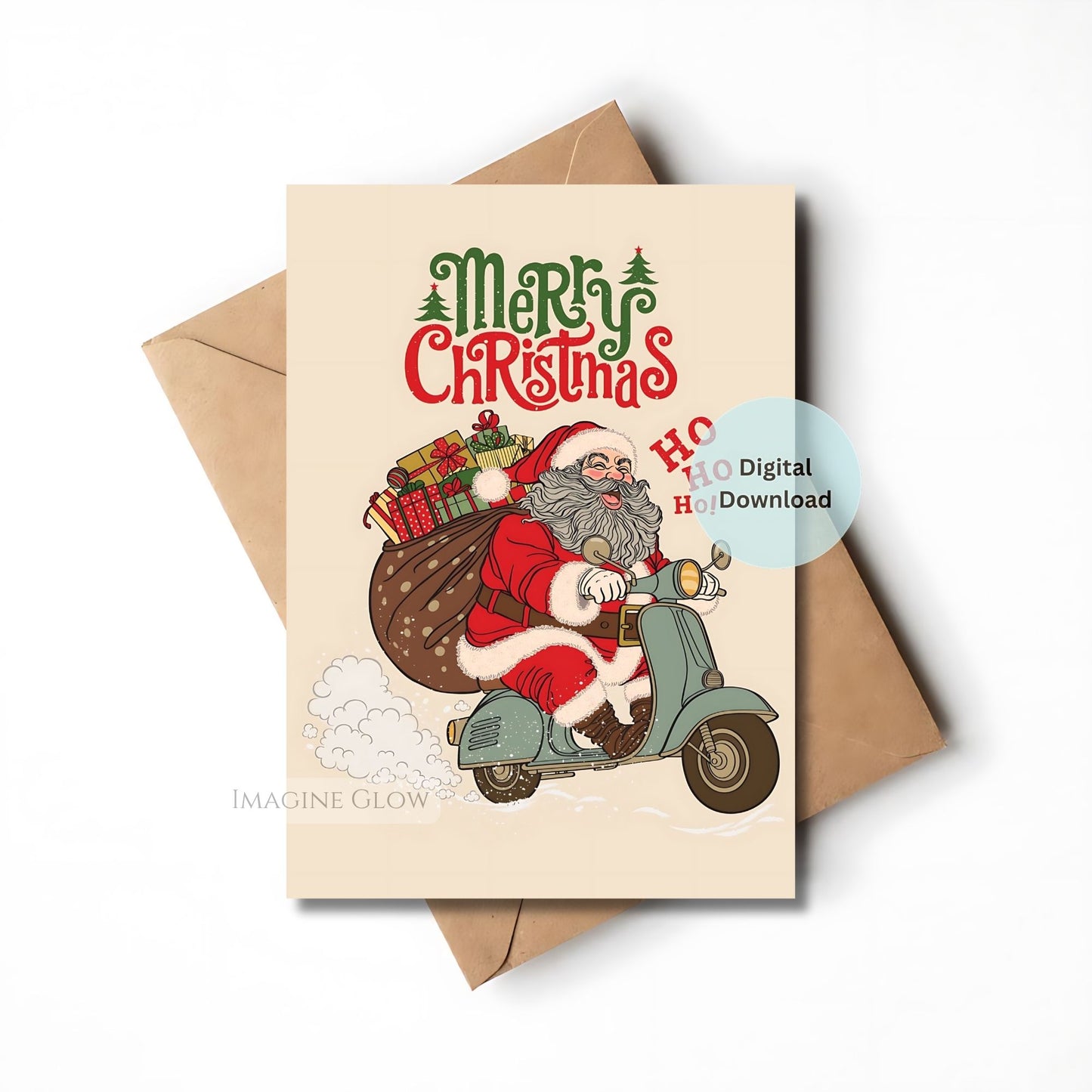 santa claus christmas card printable
vintage santa holiday greeting card

