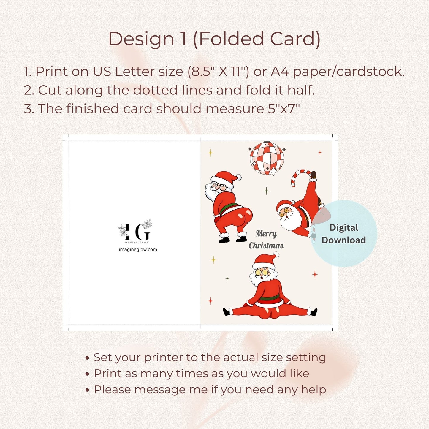 funny santa christmas card digital download
vintage santa claus holiday card printable
