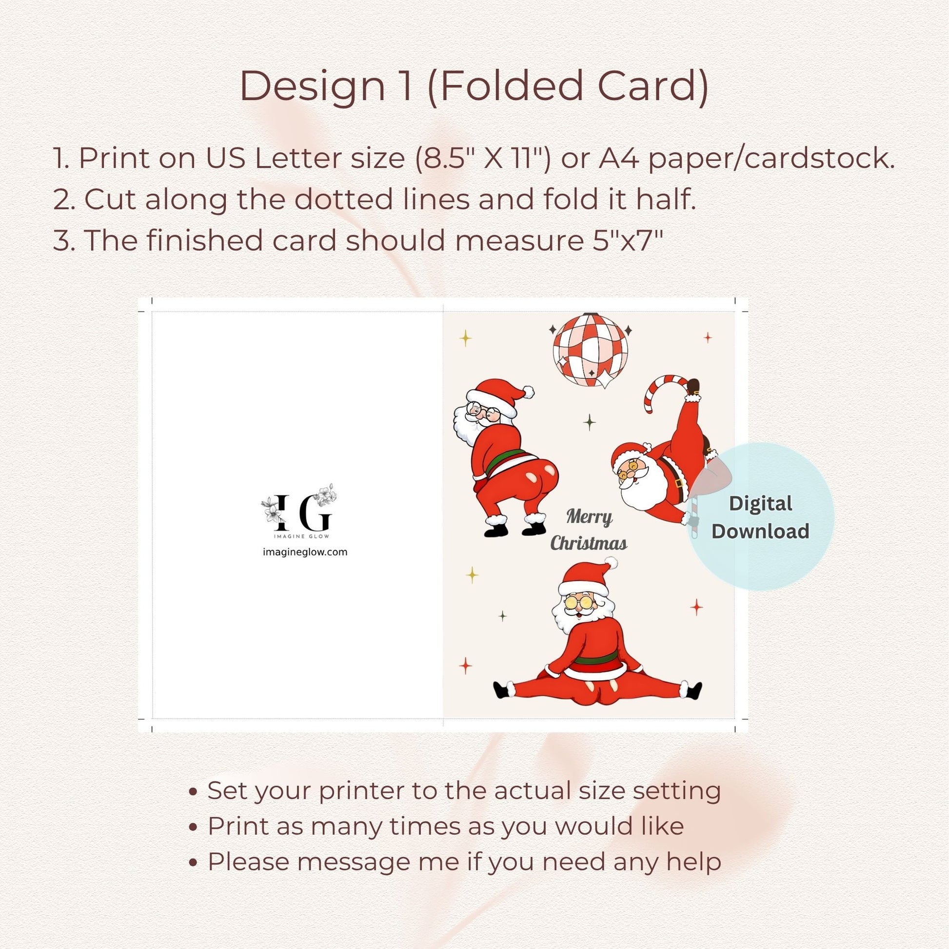 funny santa christmas card digital download
vintage santa claus holiday card printable
