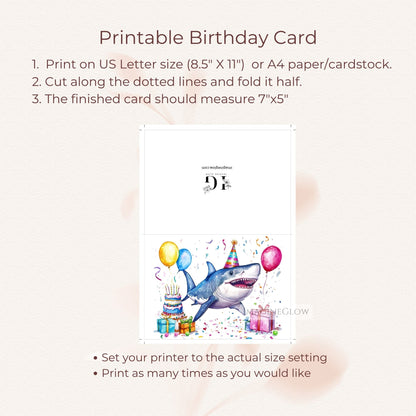 digital shark birthday greeting card
friendly shark birthday card design
kids ocean animal birthday card
shark birthday card digital download