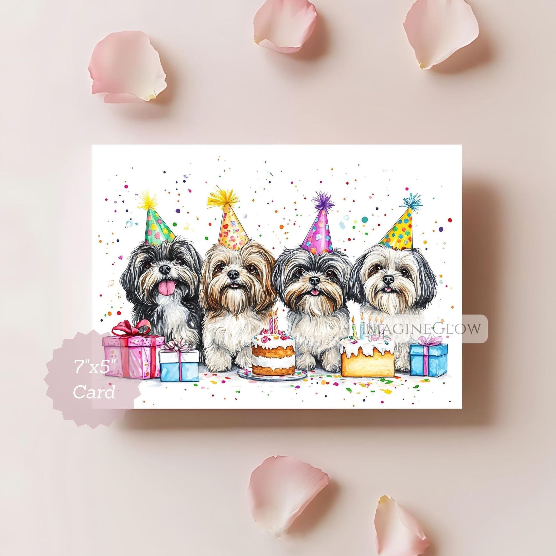 happy birthday shih tzu greeting card
adorable shih tzu birthday card
