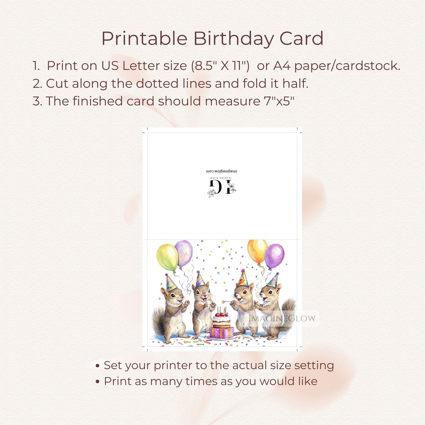 Squirrel card for nature-themed birthday celebration
Birthday card featuring cute squirrel illustration
Printable squirrel card for children and adults
Charming squirrel woodland birthday card
Squirrel happy birthday card rustic style