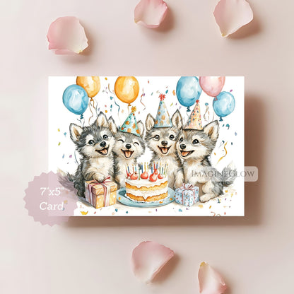 Wolf animal birthday card
Printable wolf birthday greeting
Wolf themed birthday card
Wildlife birthday card digital download
