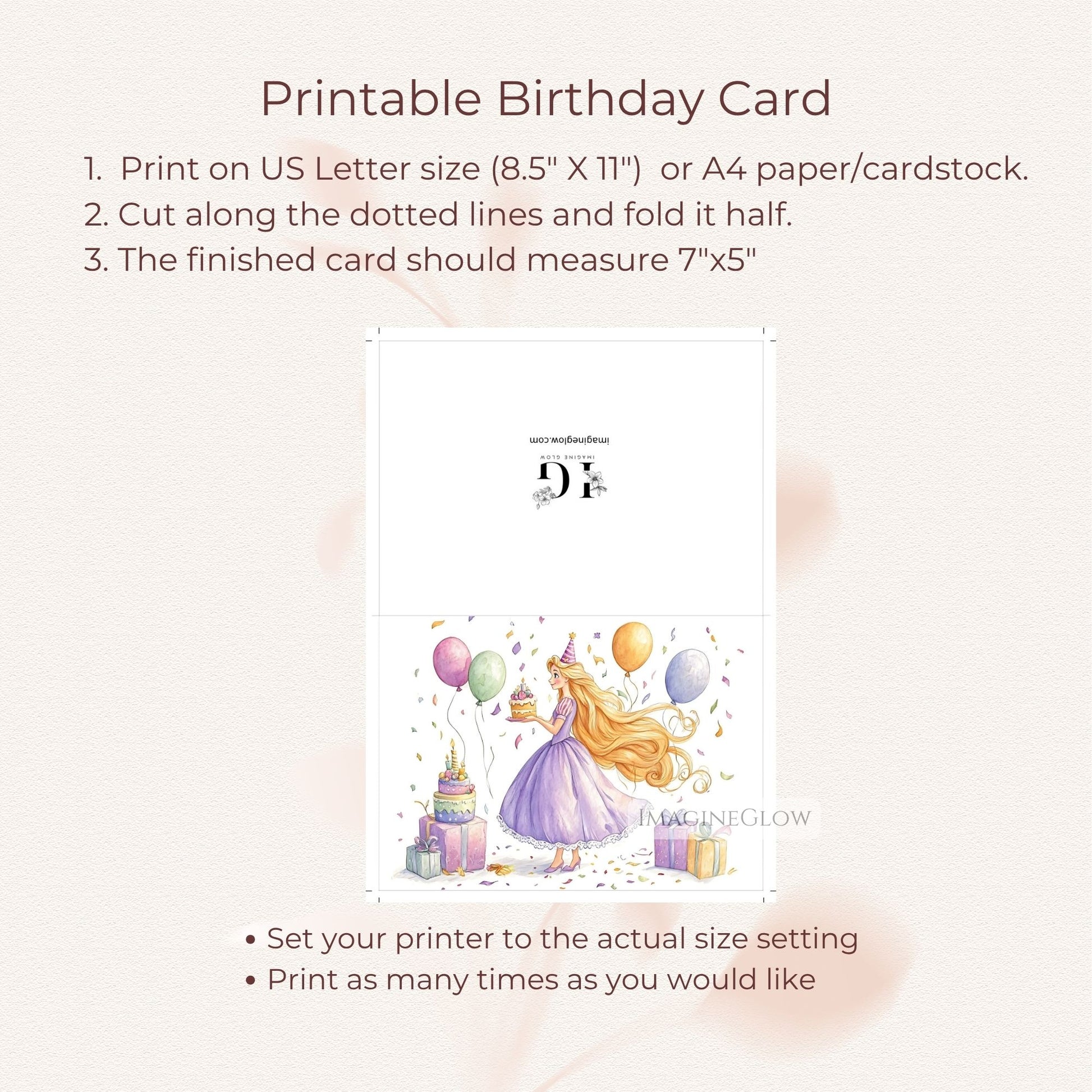 rapunzel birthday greeting card
magical rapunzel birthday card
princess birthday card rapunzel