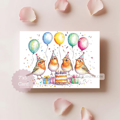 bird illustration birthday card
nature lover birthday card
wildlife birthday card
