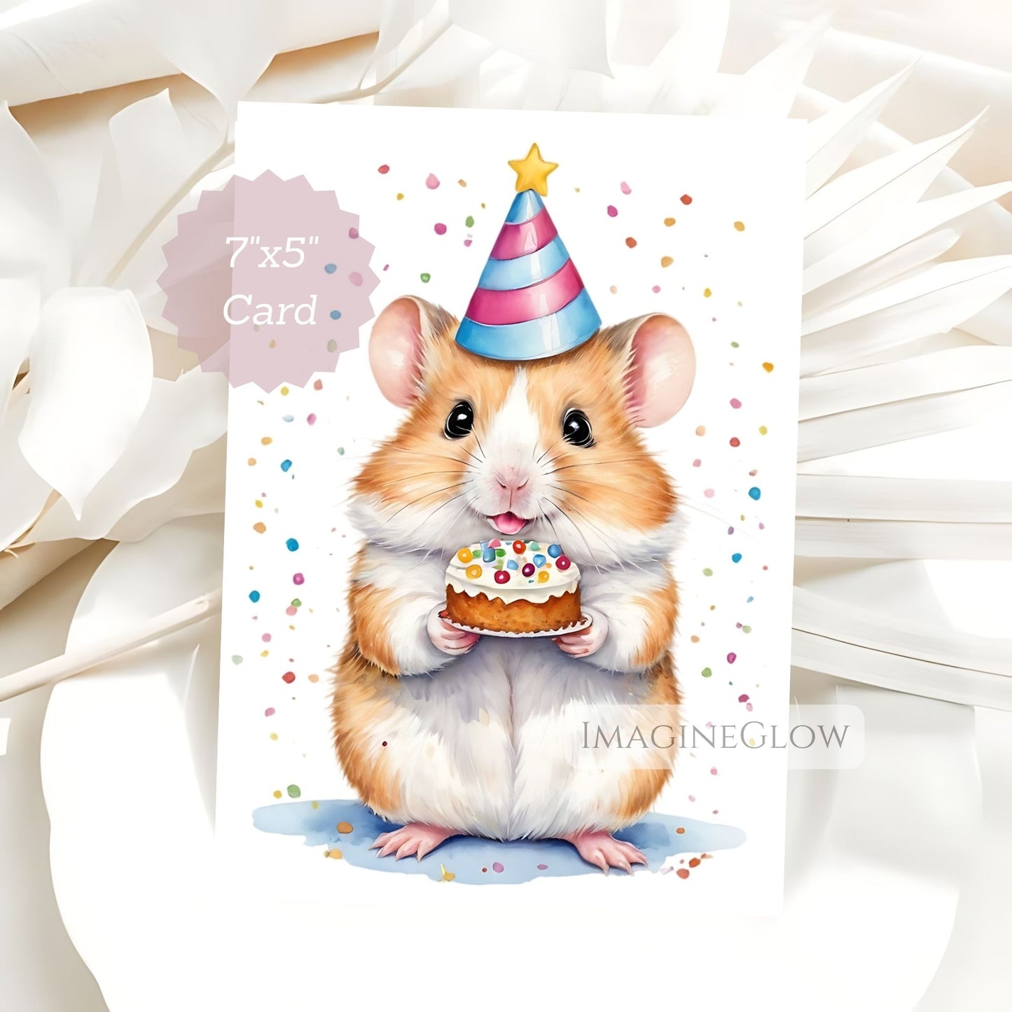 Hamster birthday card
Cute hamster greeting card

