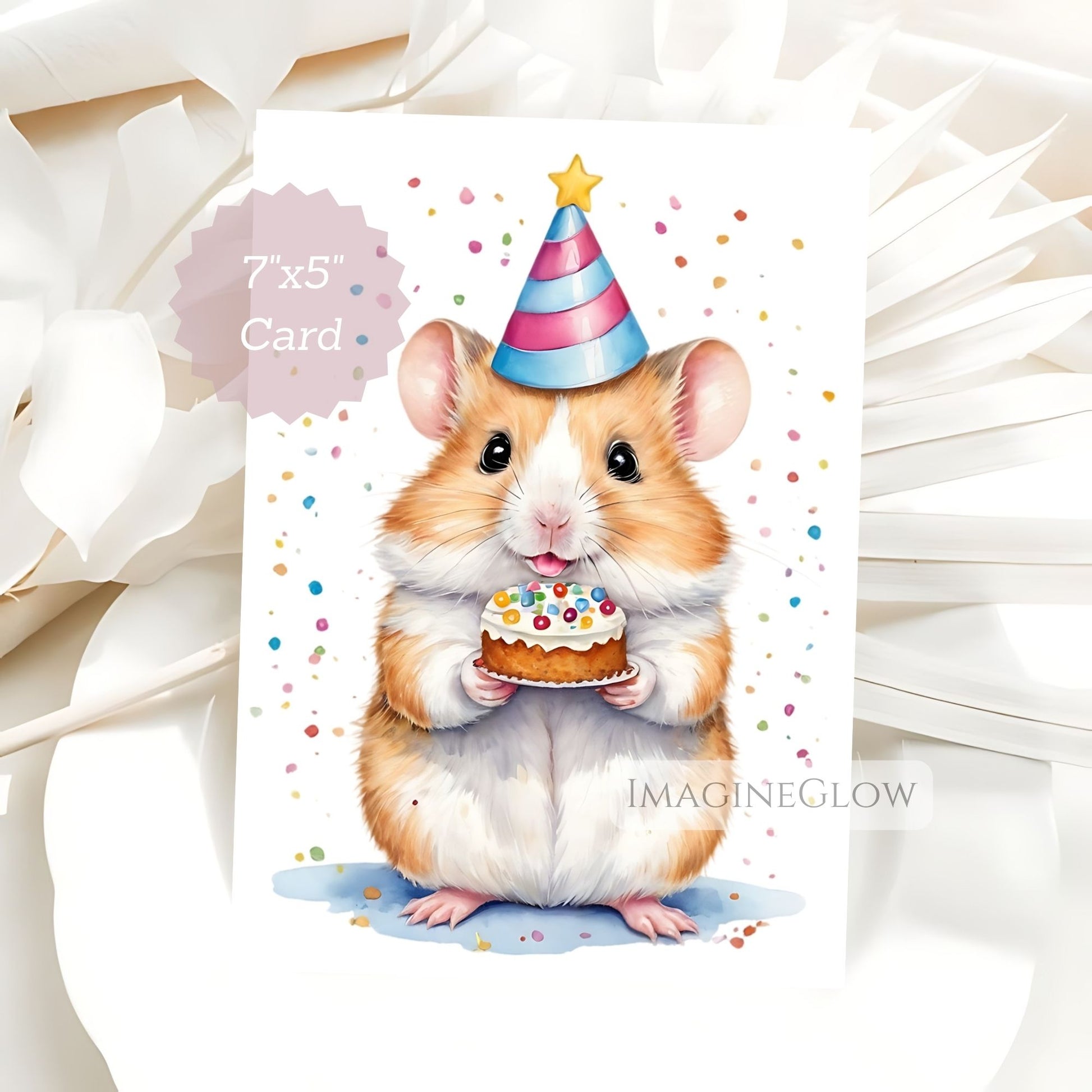 Hamster birthday card
Cute hamster greeting card

