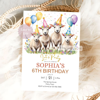 farm animal birthday template
