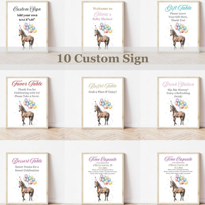cowgirl baby shower bundle instant download
