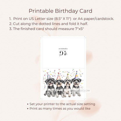 digital schnauzer dog birthday card
adorable schnauzer puppy birthday card
