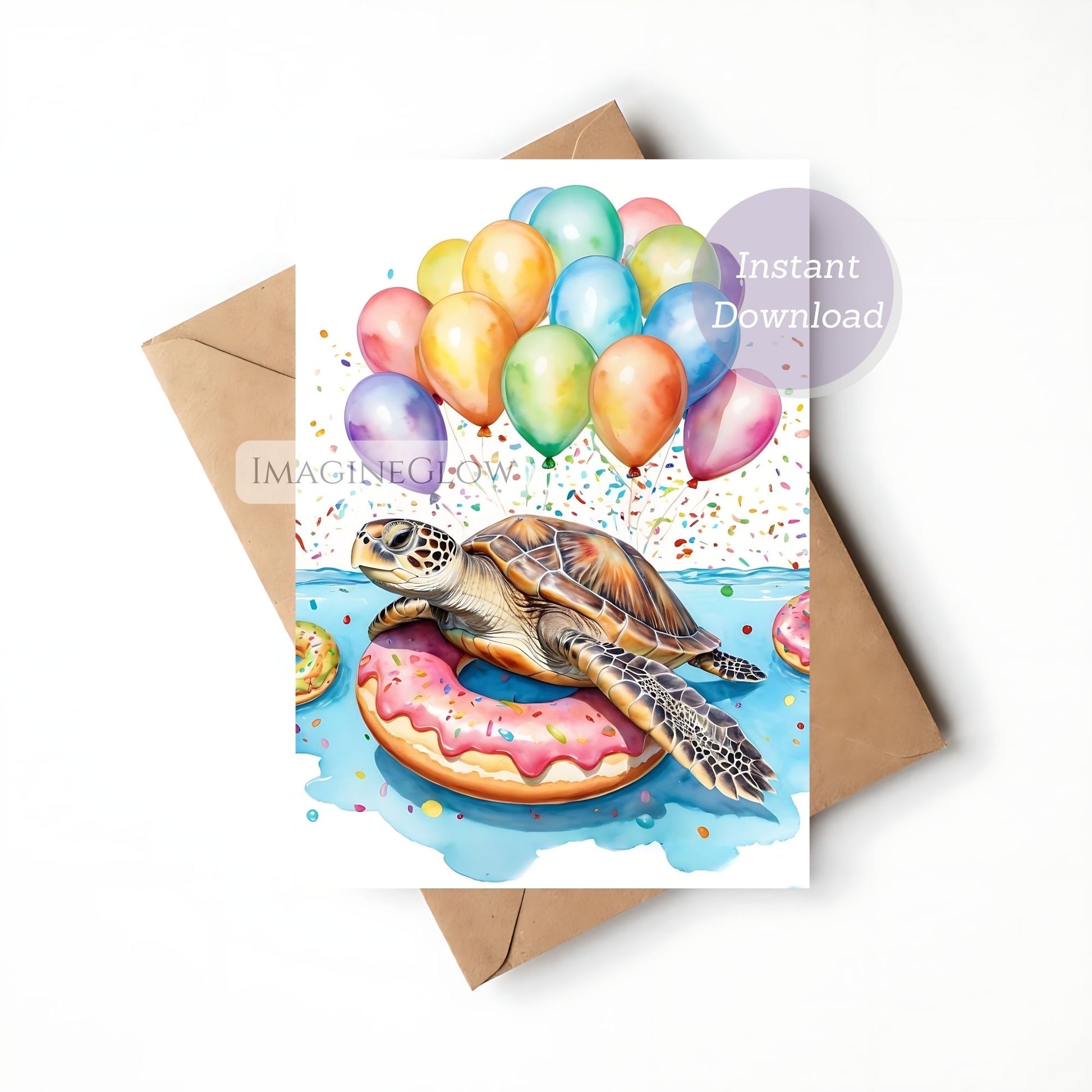 Sea creature printable card
Ocean theme birthday greeting
