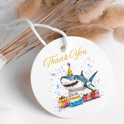 Shark themed party supplies digital
