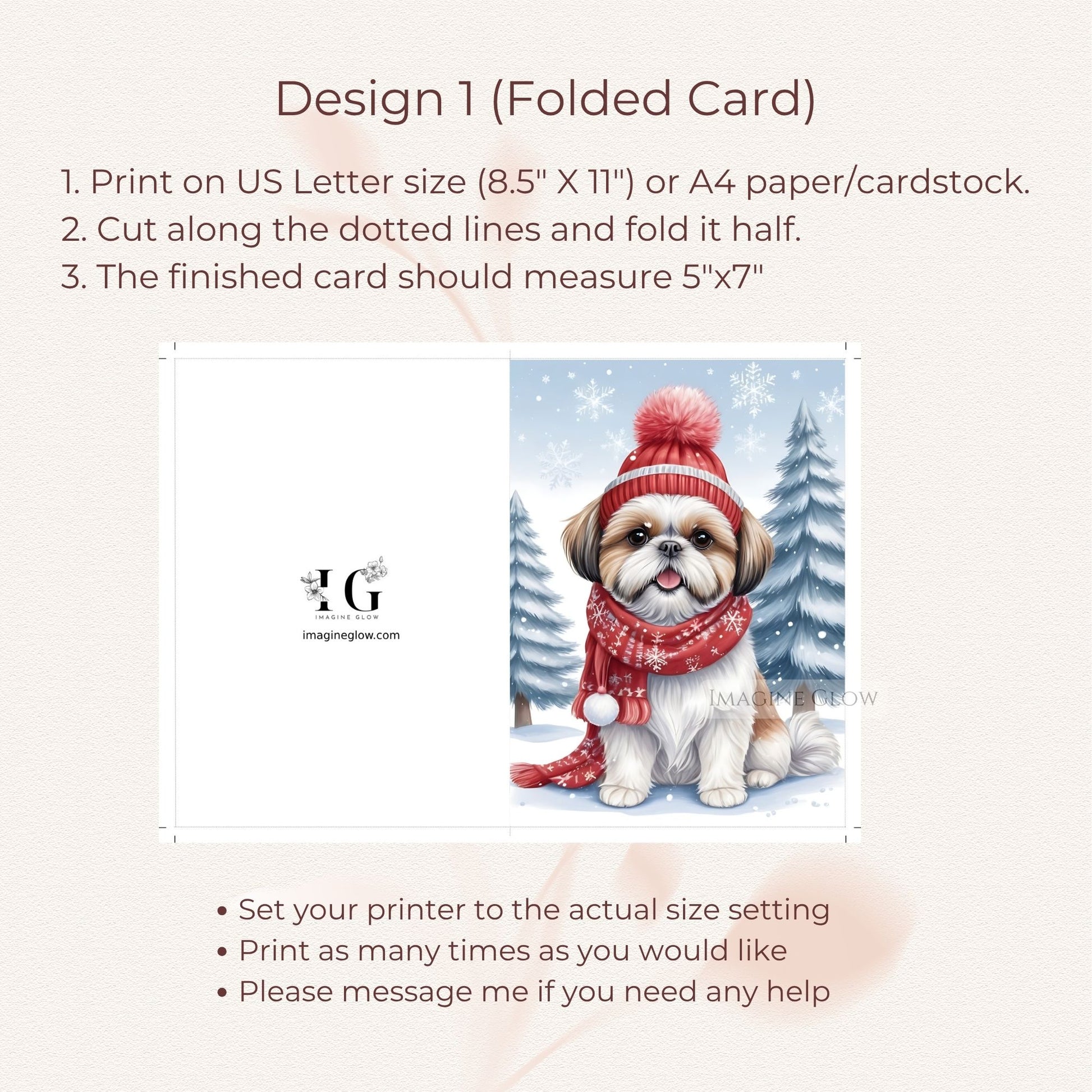 shih tzu christmas card winter theme
holiday shih tzu christmas greeting card
