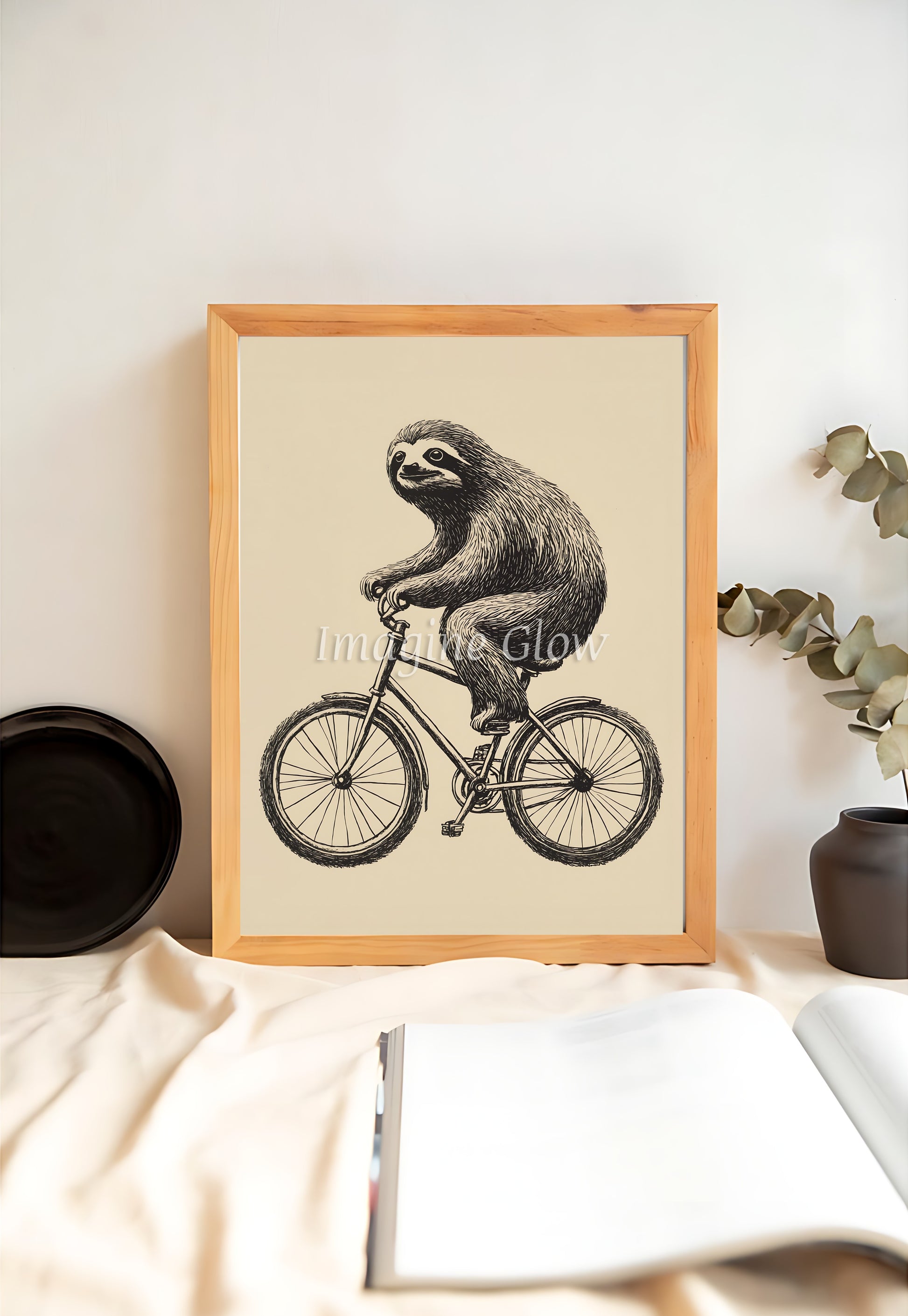 playful-sloth-on-bike-wall-decor-cycling