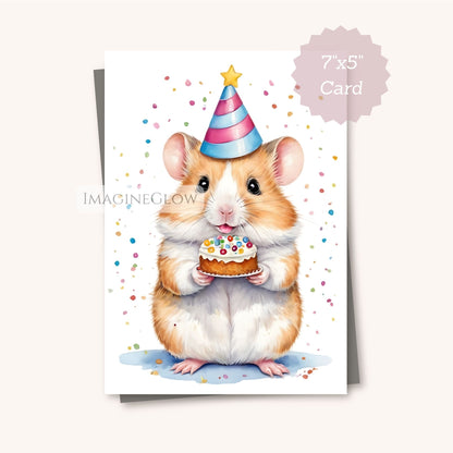 Birthday card for pet lovers
Hamster party invitation card
