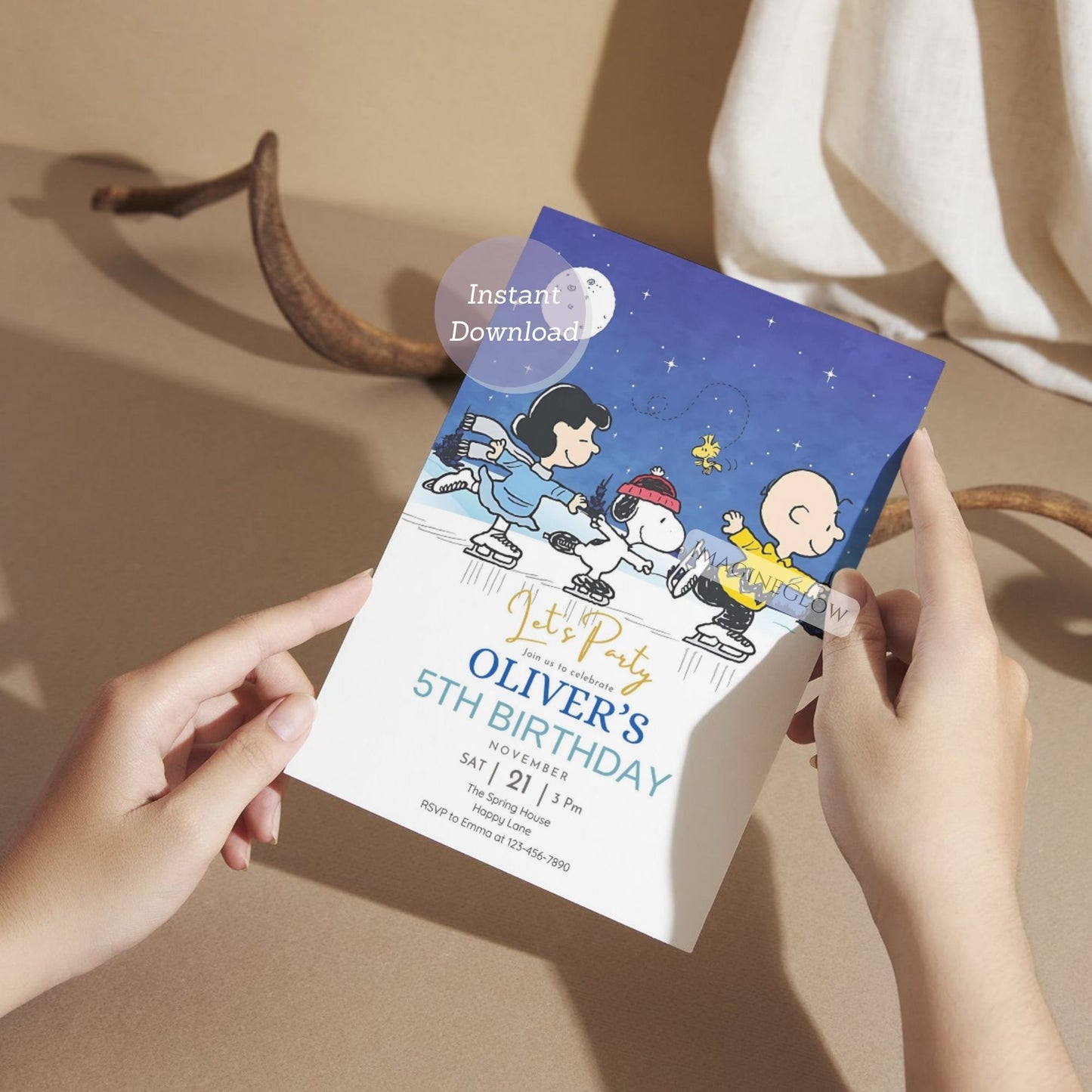 snoopy peanuts winter party birthday card
editable snoopy birthday invitation for kids
