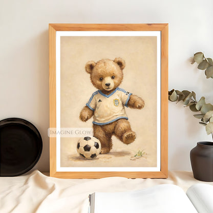 sports animal nursery digital download
