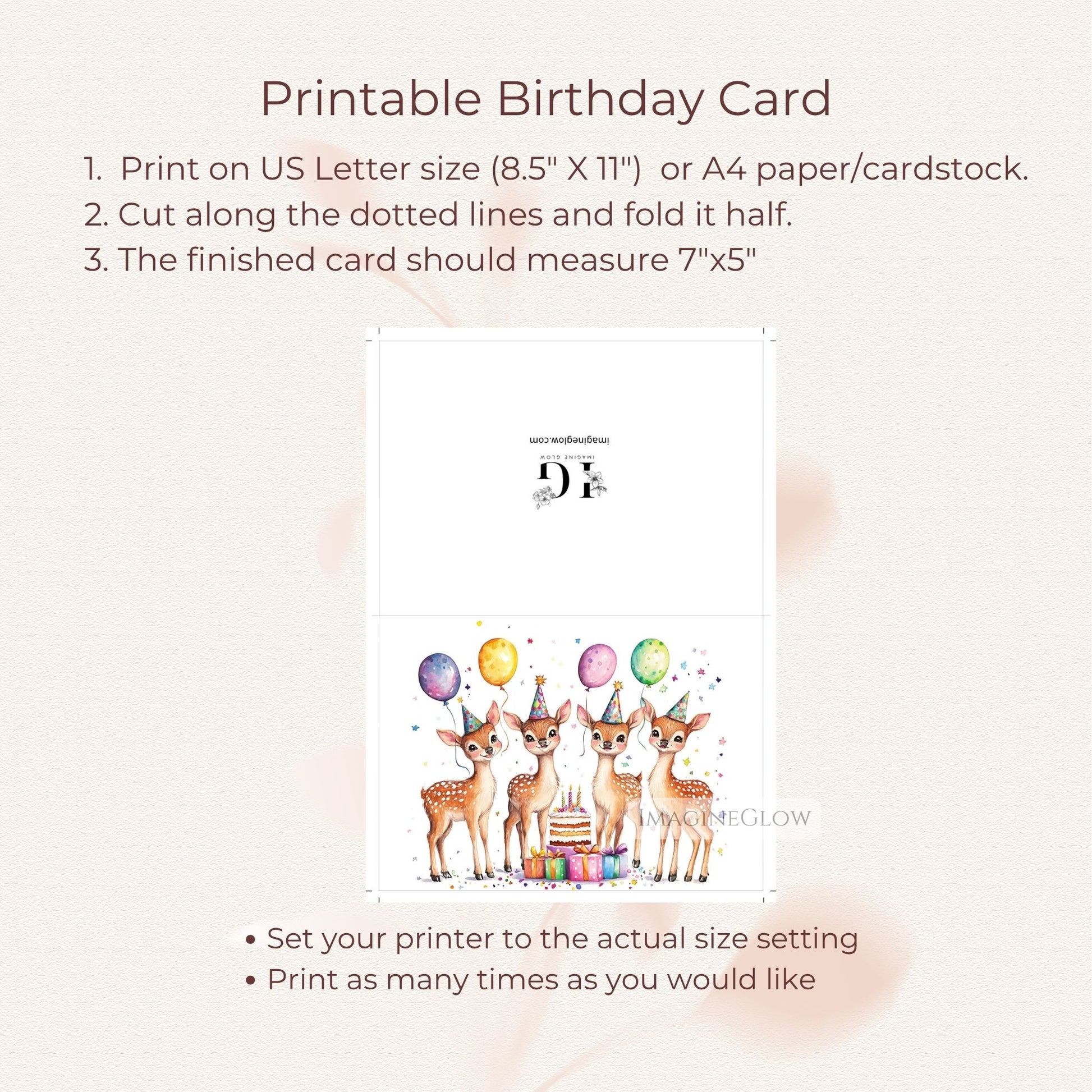 rustic deer birthday card
illustrated deer birthday card
stag birthday card
kids deer birthday card