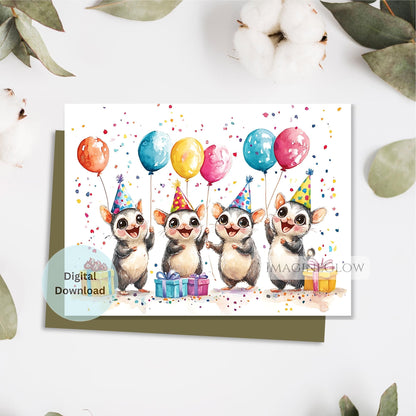 adorable sugar glider birthday card digital download
sugar glider happy birthday card for kids
