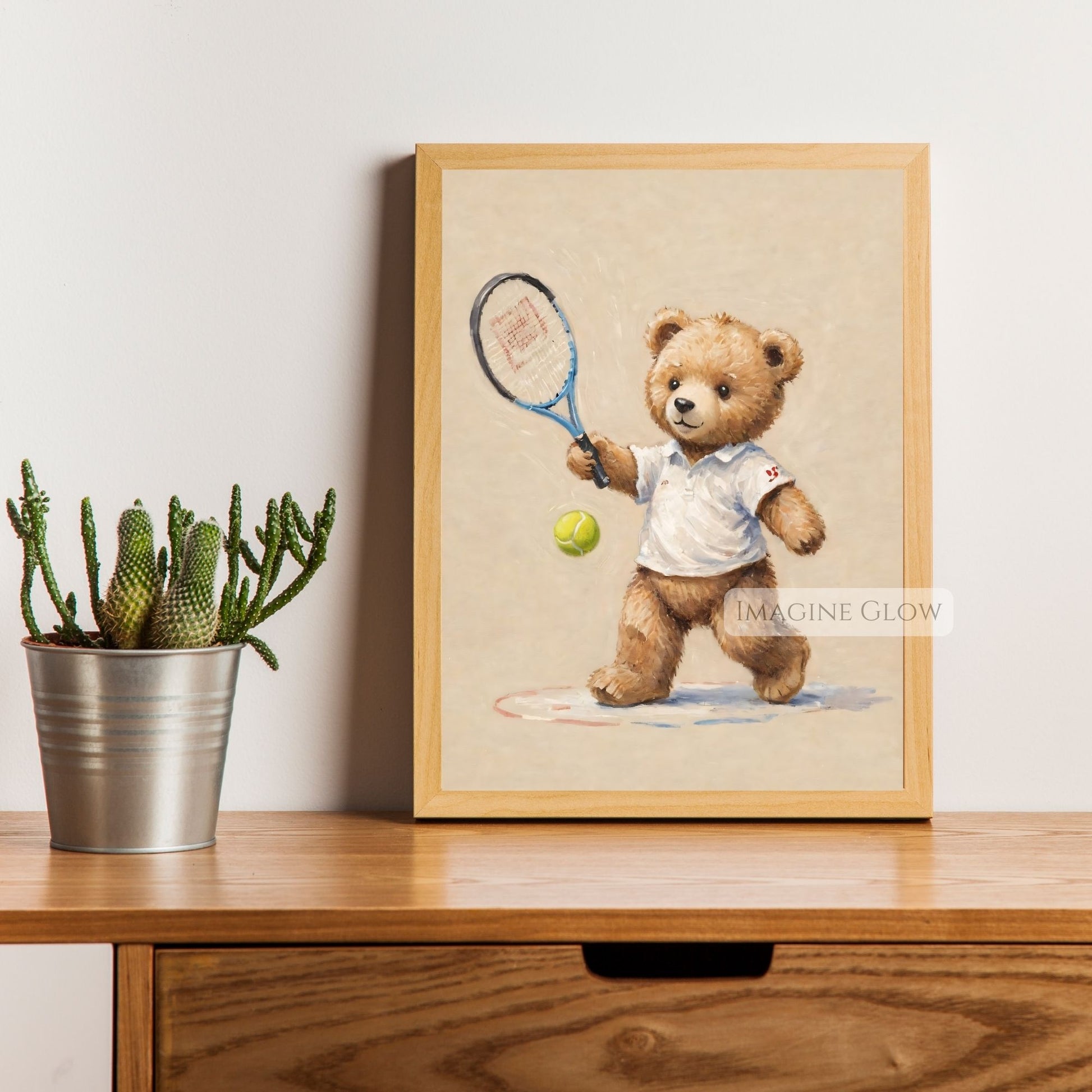 vintage sports nursery printable art
