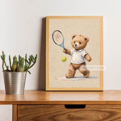 vintage sports nursery printable art
