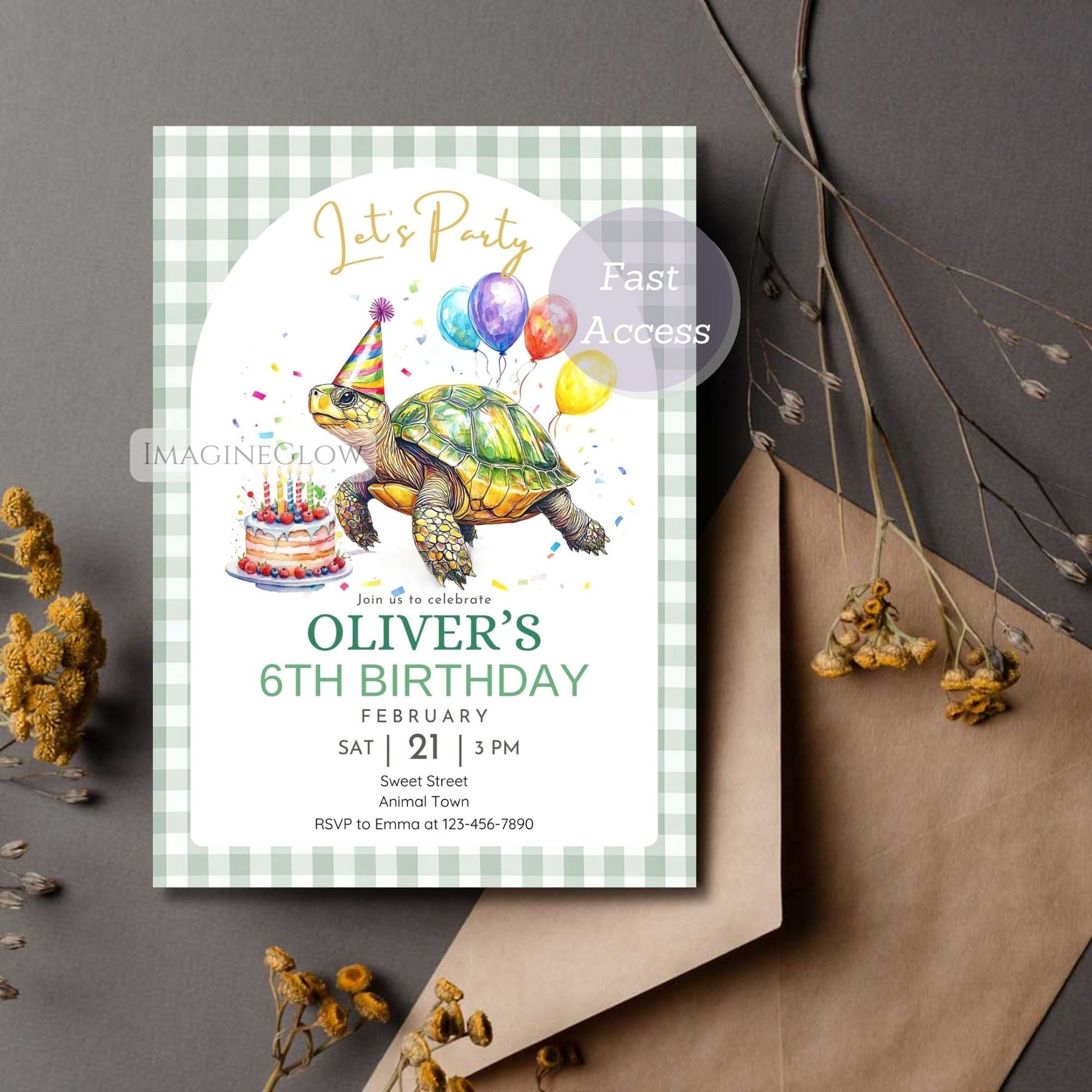 under the sea birthday invitation
