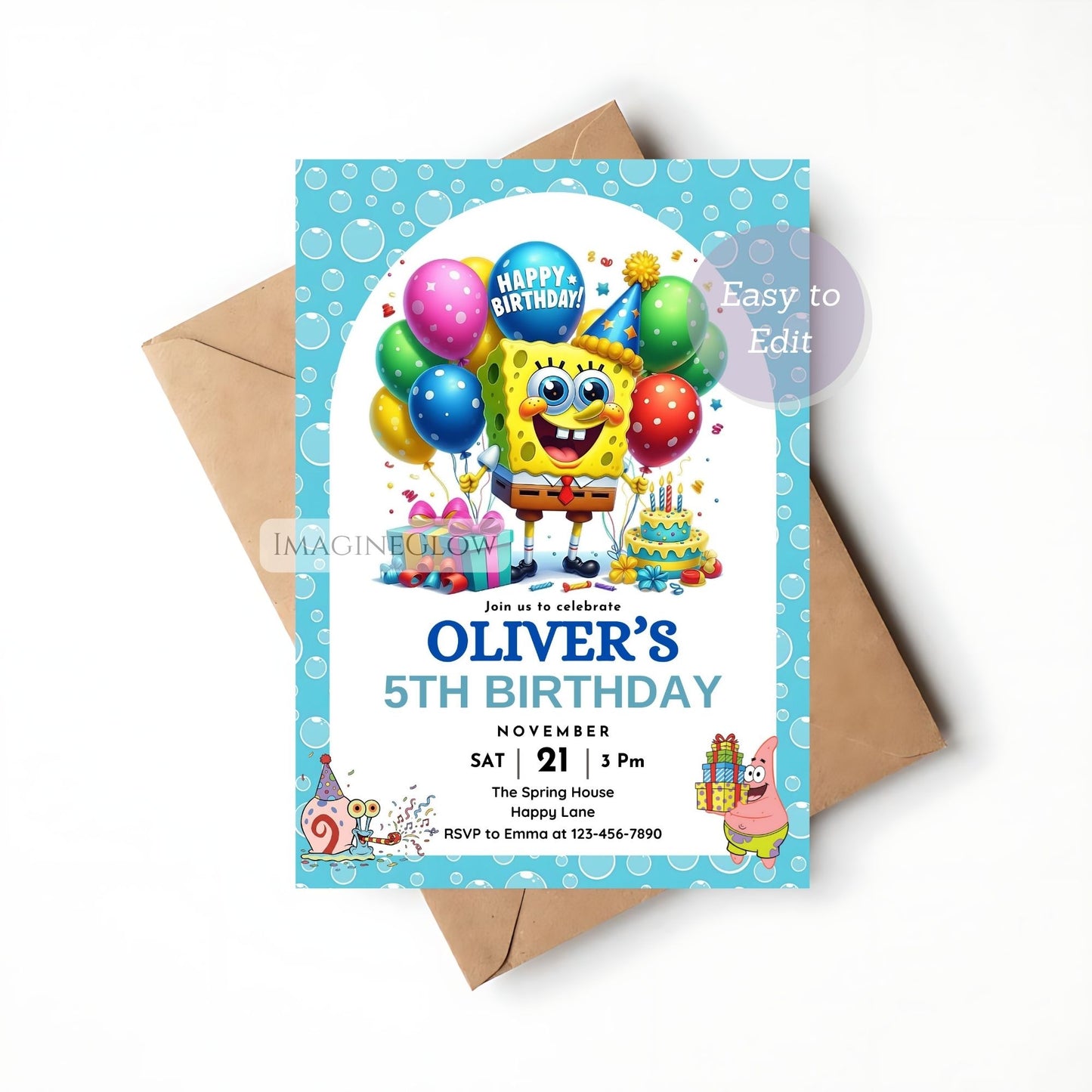 under the sea birthday invitation