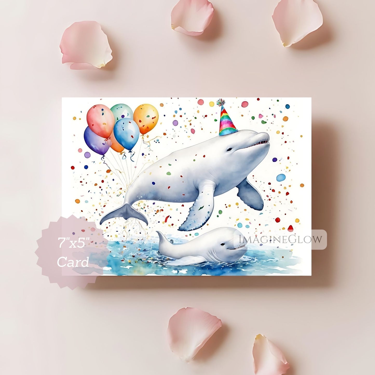 printable beluga whale card
digital beluga whale birthday card
kids whale birthday card

