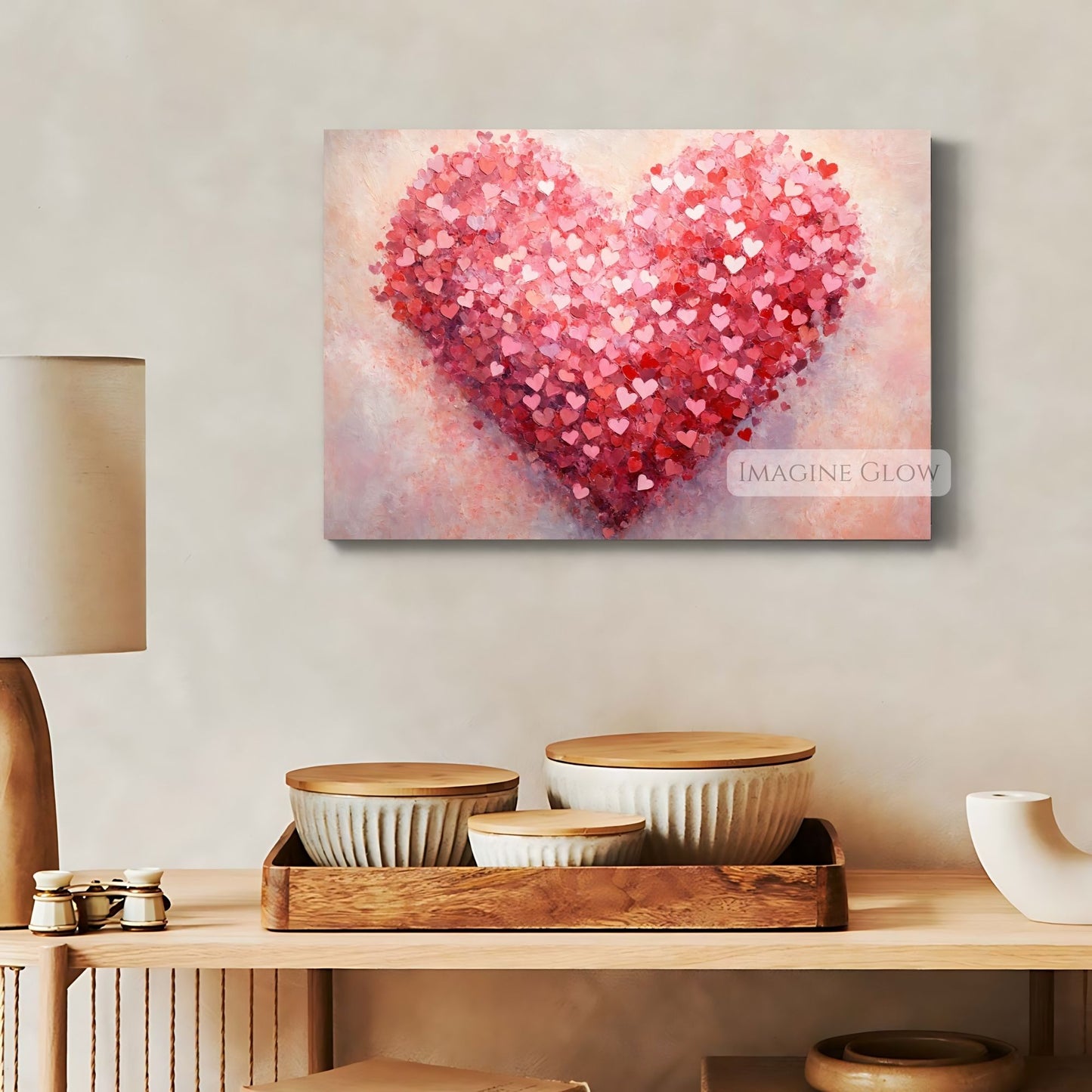 Valentine’s Day gift romantic heart print
