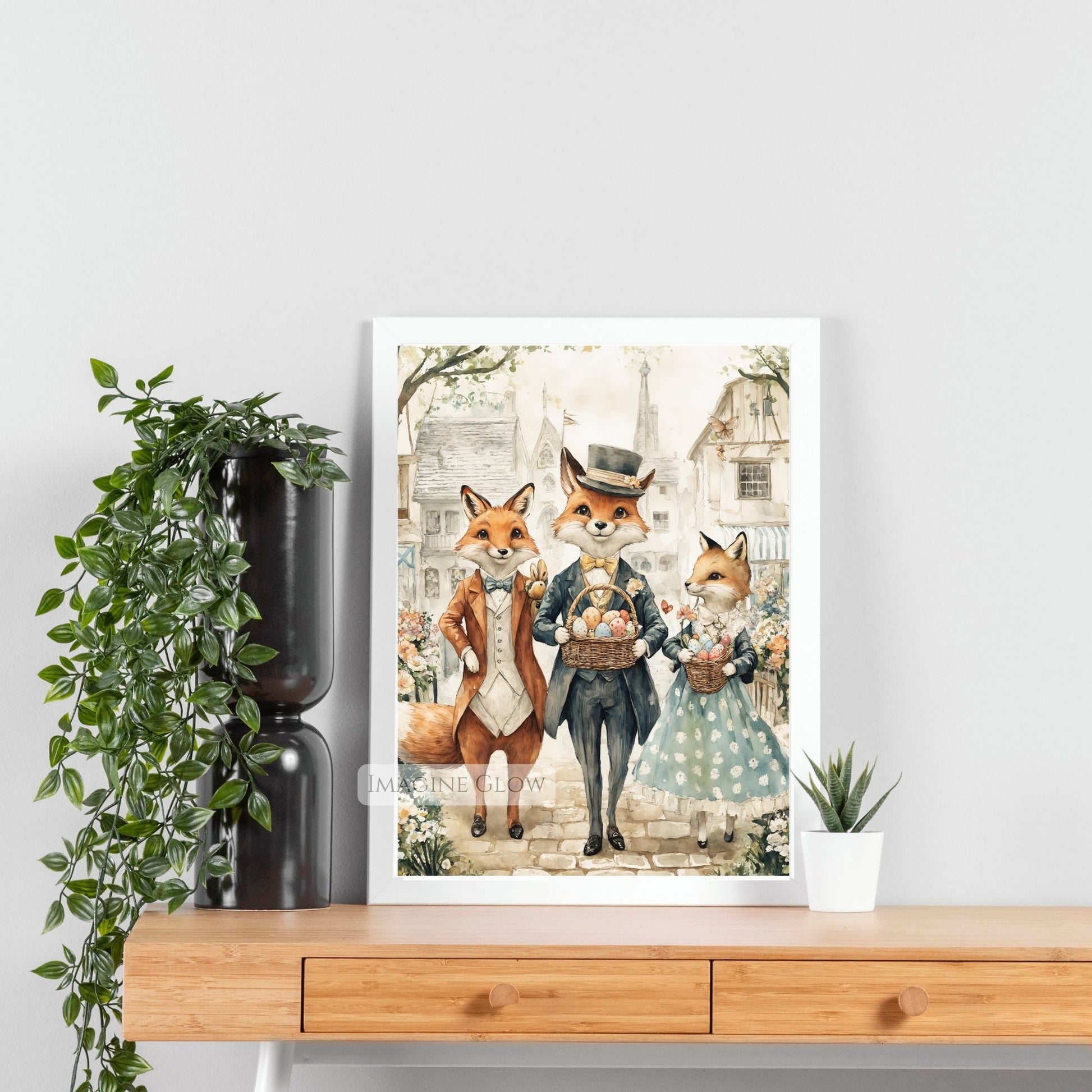 Nostalgic Victorian Fox Decor for Spring