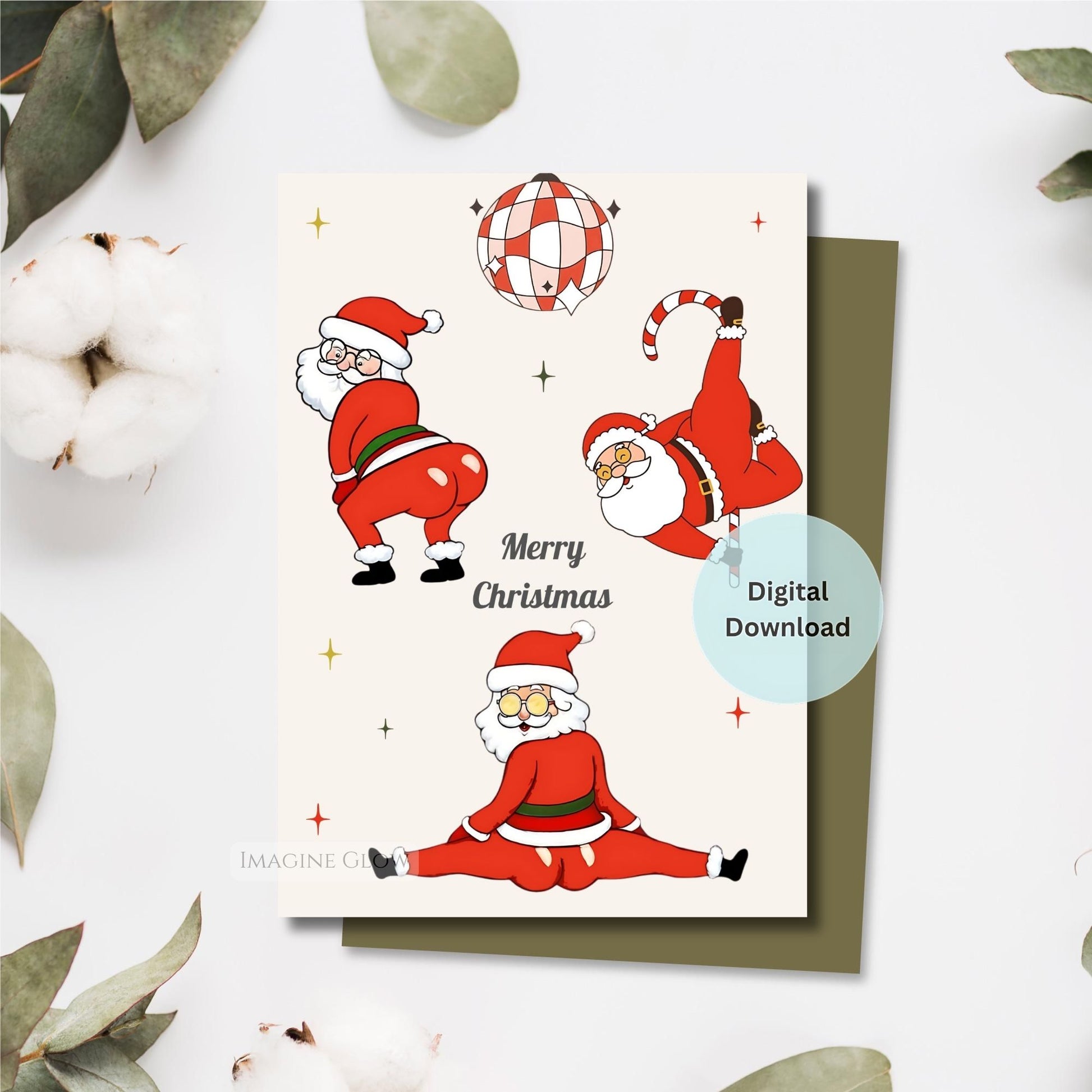 funny vintage christmas card with santa design
printable vintage santa holiday greeting card
