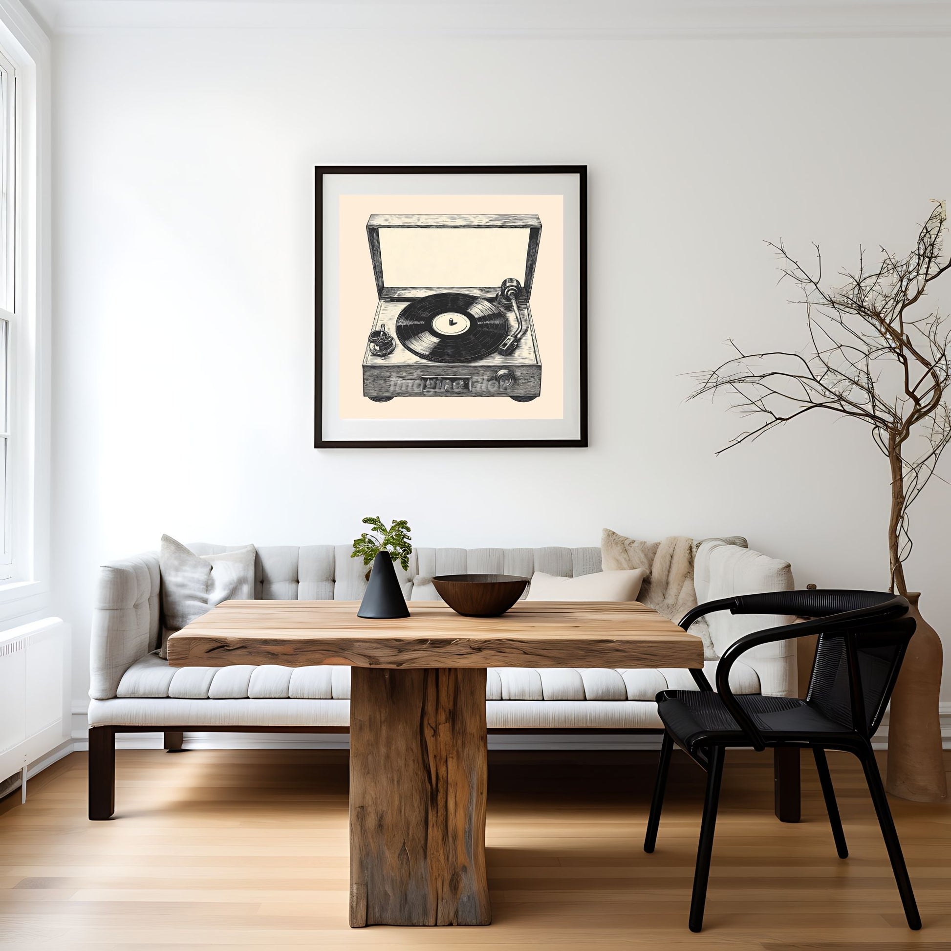 Vintage-inspired music poster for retro home decor