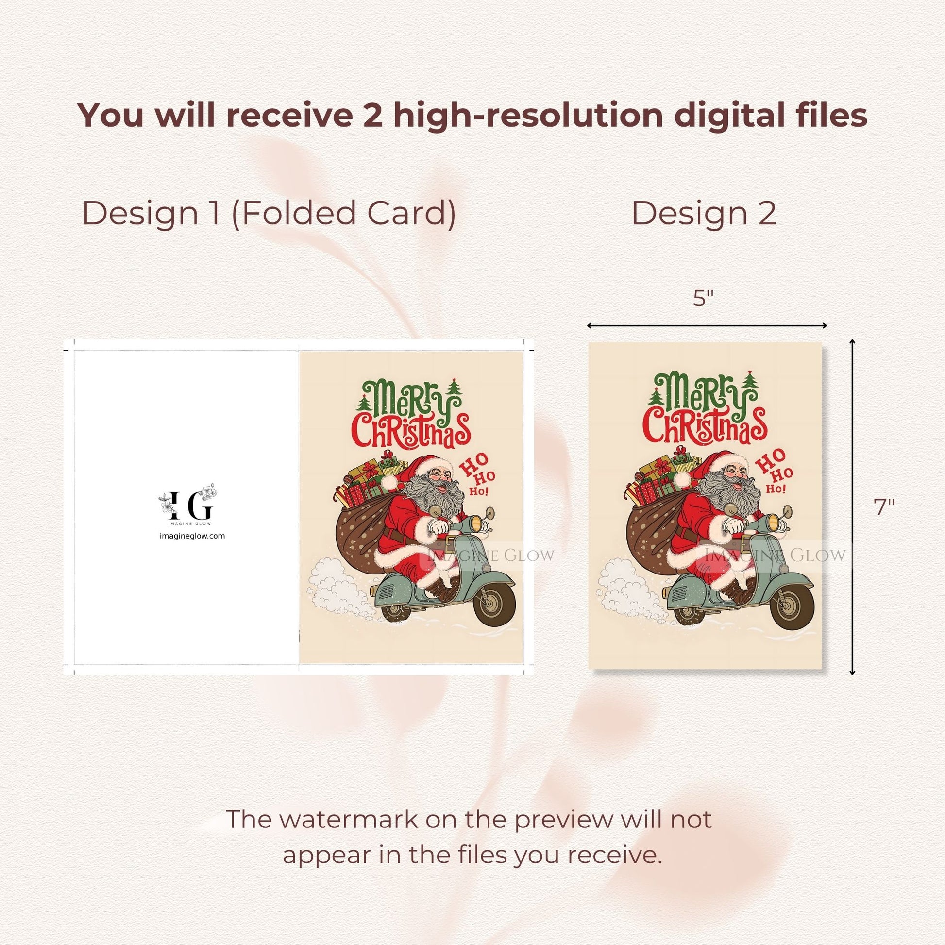 jolly santa christmas card design
