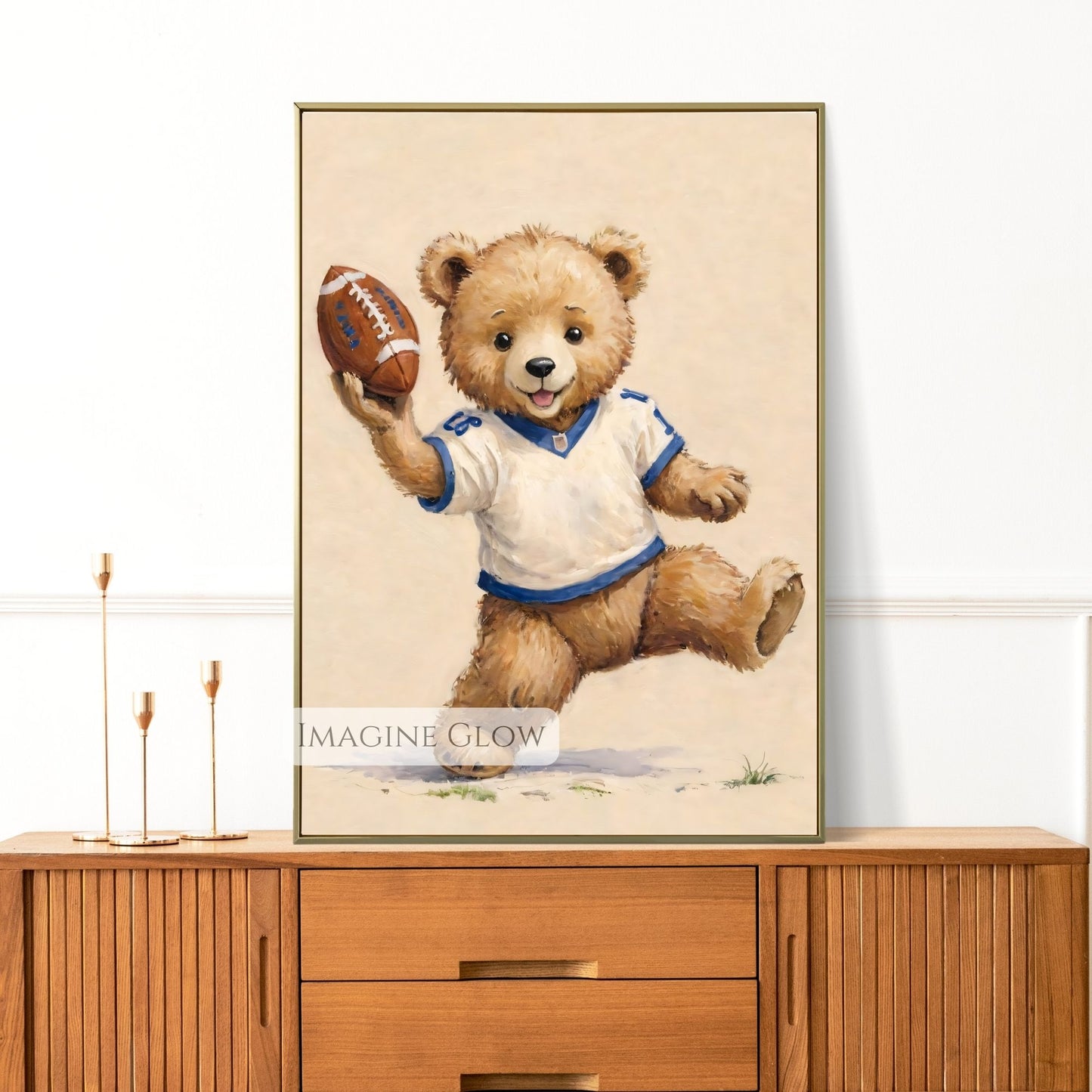 football theme nursery digital art