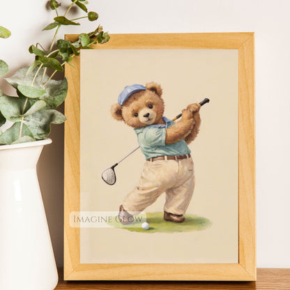 golf theme nursery digital art