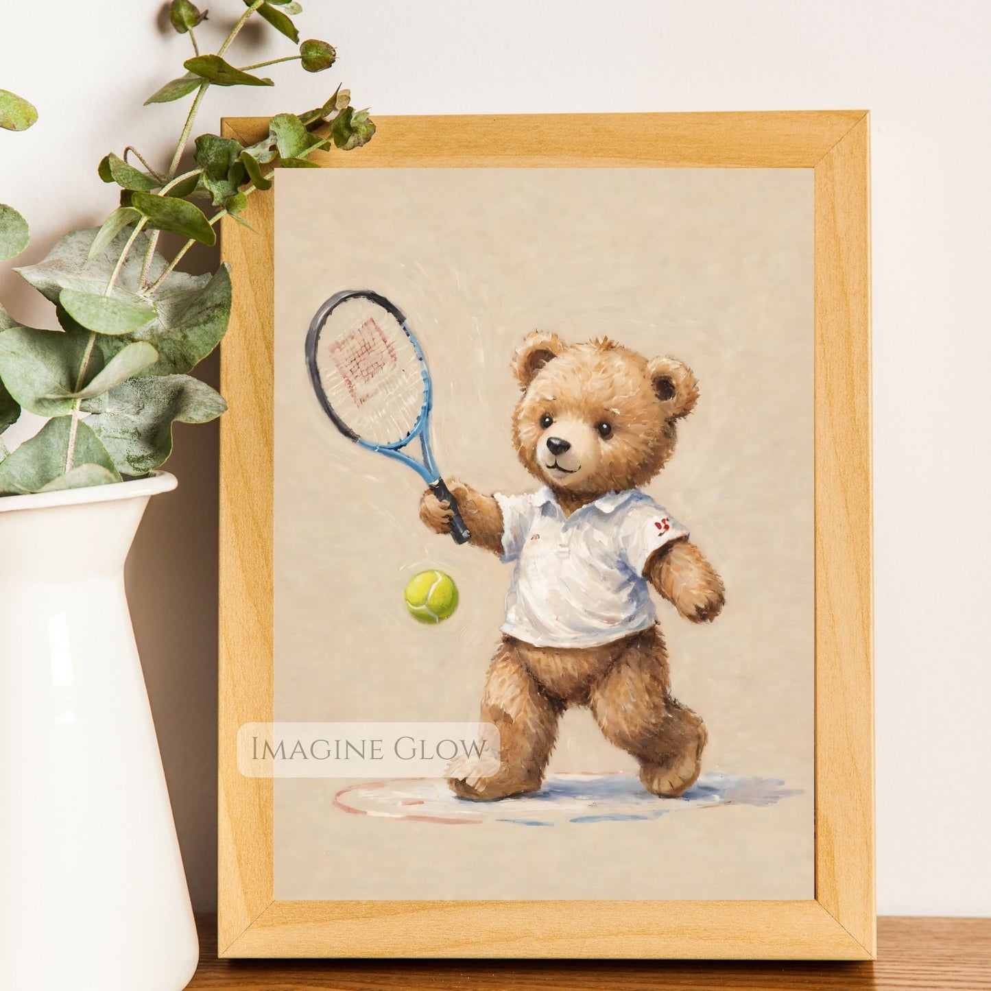 tennis theme nursery digital art