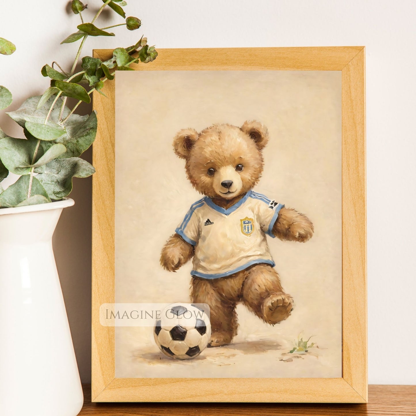 vintage sports nursery printable art
